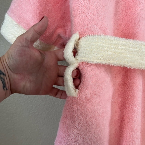 Vintage Bloomsfield Pink Plush Terry Cloth Robe Women’s Med/ Large - Picture 9 of 12